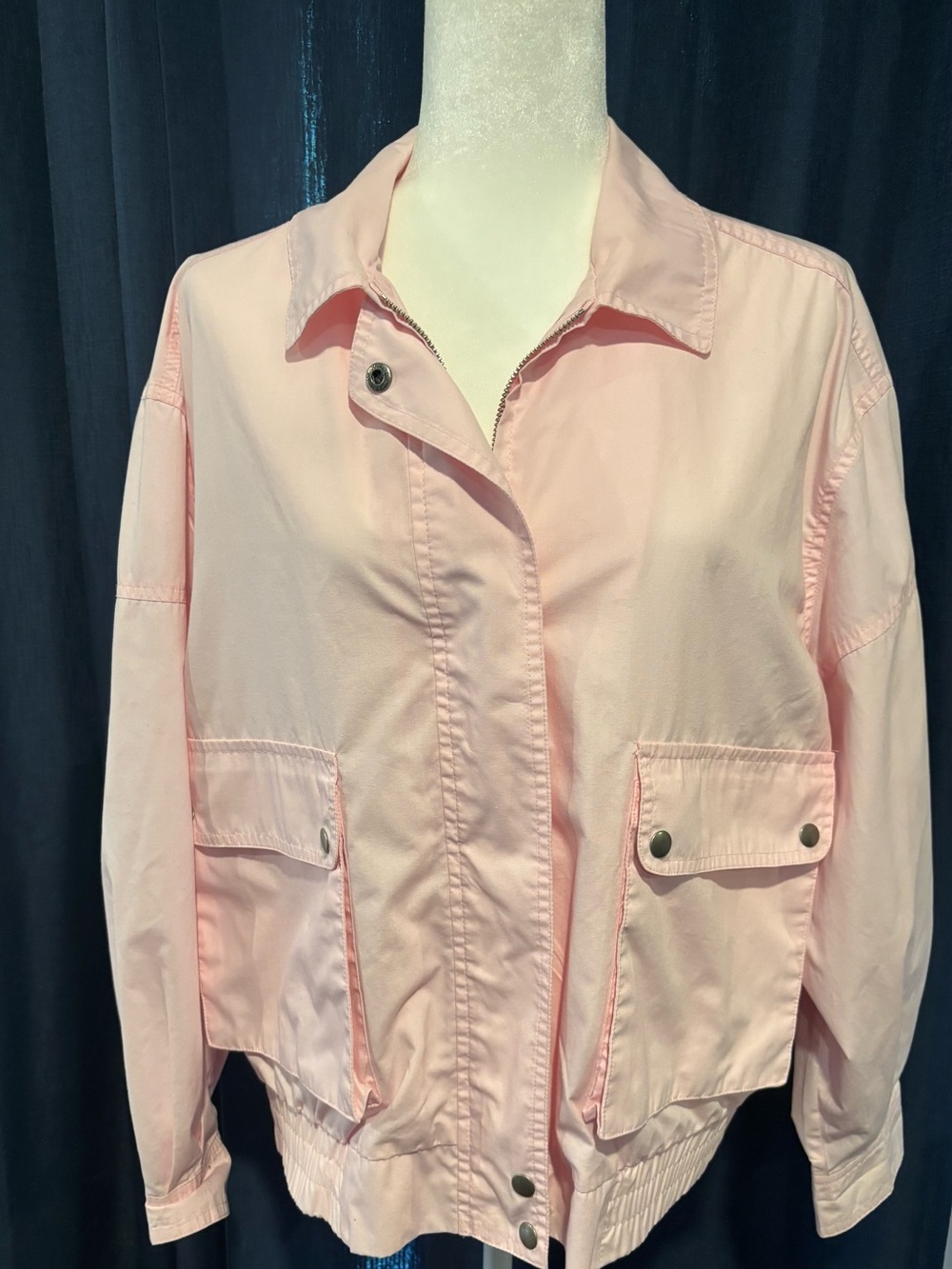 Vintage Jantzen Light Pink Bomber Utility Jacket